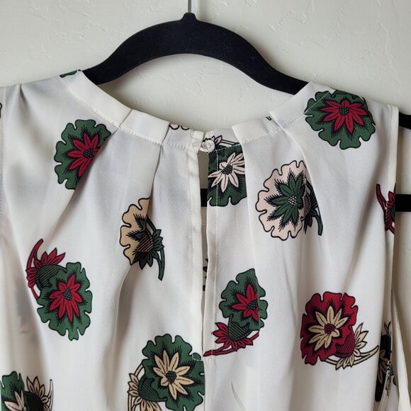 Ann Taylor Factory Floral Sleeveless Blouse - Picture 5 of 6